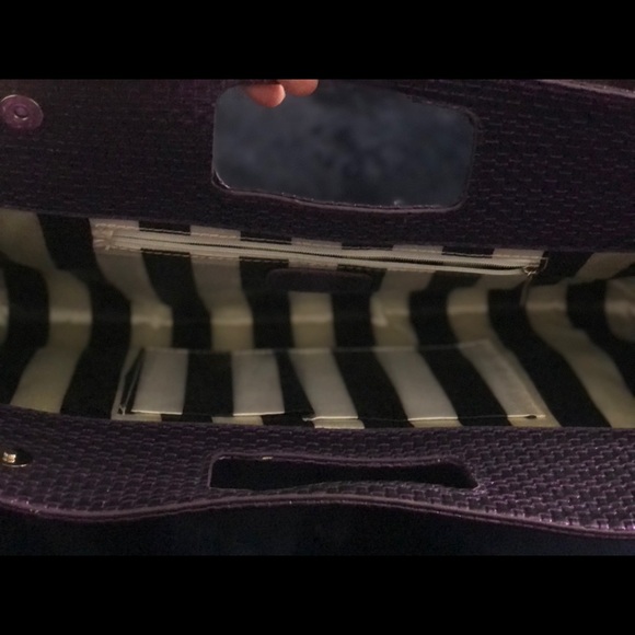 Large purple clutch 16”x10” - Picture 2 of 5